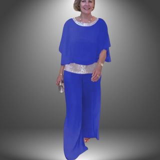 Elegant Jumpsuit med Paljetter Detaljer