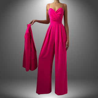 Elegant Jumpsuit med V-udskæring