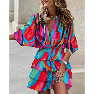 Festlig Playsuit med Flæser