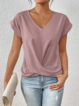 Twistet V-hals Top