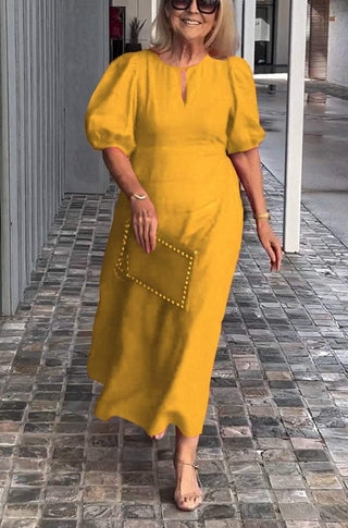 Kjole med Puffærmer