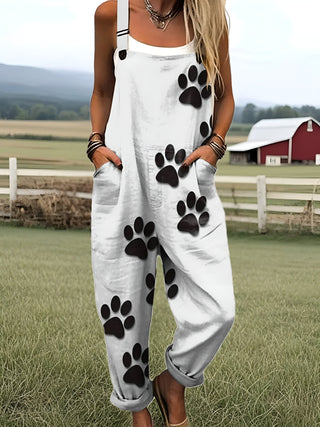 Jumpsuit med Poteaftryk