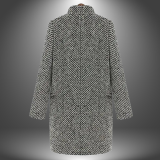 Herringbone Mønstret Frakke