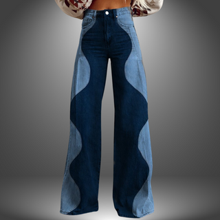 Bølgeformede Denimjeans