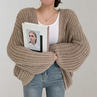 Chunky Strikket Cardigan | Casual Look | Akrylblanding