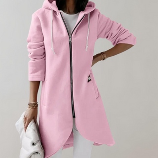 Longline Hoodie Jakke | Casual Look | Bomuldsblanding