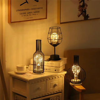 Gitter LED Bordlampe