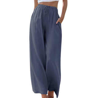 Ella Wide-Leg Hørbukser | Åndbare & Stilfulde | Perfekt til En Ubesværet Look