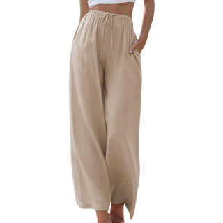 Ella Wide-Leg Hørbukser | Åndbare & Stilfulde | Perfekt til En Ubesværet Look