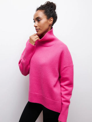 Rullekrave Sweater | Oversized | Varm og Elegant