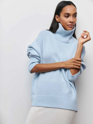 Rullekrave Sweater | Oversized | Varm og Elegant