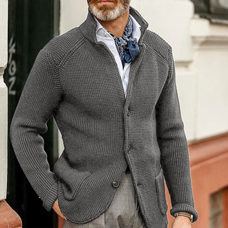 Strikket Cardigan med Knapper