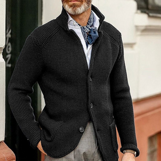 Strikket Cardigan med Knapper