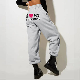 Statement Sweatpants | I Love My Boyfriend | Casual og Sjov Komfort