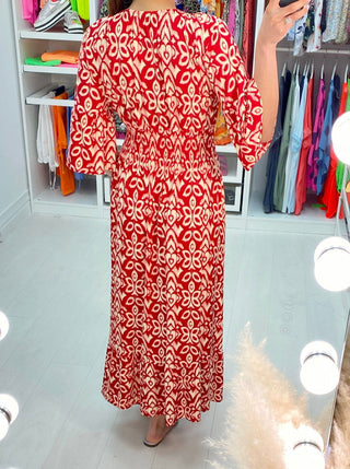 Boheme Maxikjole med Print