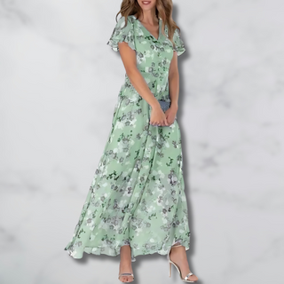Blomstrede Maxikjole