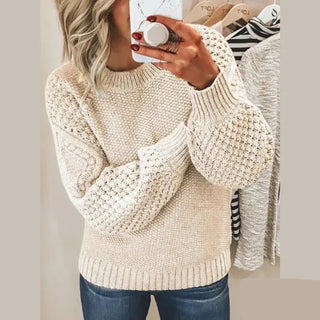 Chunky sweater med struktur