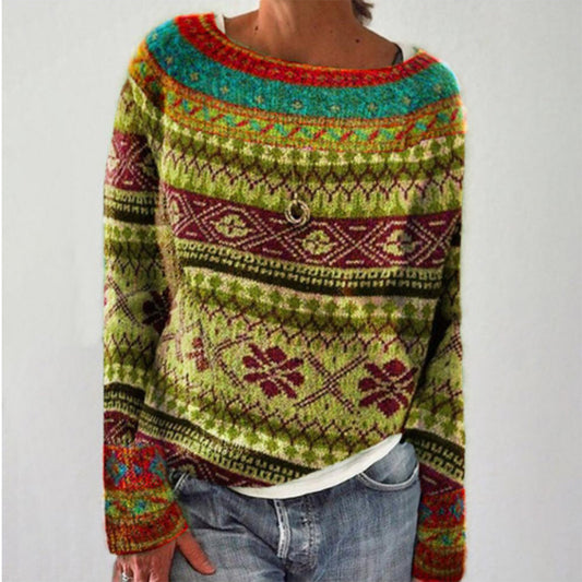 Fair Isle Striktrøje | Casual Vinterlook | Uldblanding