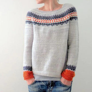 Fair Isle Striktrøje | Casual Vinterlook | Uldblanding