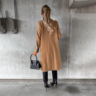 Elegant Lang Frakke | Dobbeltradet | Klassisk og Tidløs Stil