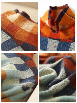Ternet Rullekrave Sweater | Farverig og Blød | Vinterens Statement