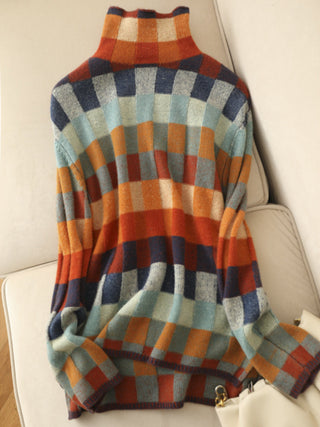 Ternet Rullekrave Sweater | Farverig og Blød | Vinterens Statement