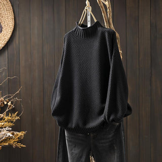 Strikket Turtleneck med Struktureret Vævning