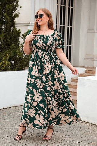 Isla | Off-Shoulder Maxi Kjole | Blomsterprint & Elegance