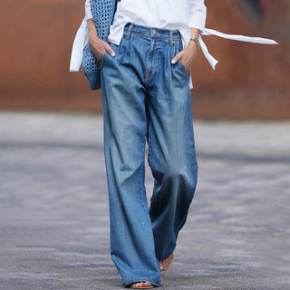 Løstsiddende Denim Bukser