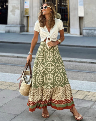 Boho maxinederdel