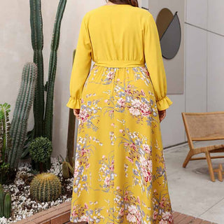 Blomstret Maxi Kjole | Omslagsdesign | Elegant & Flydende