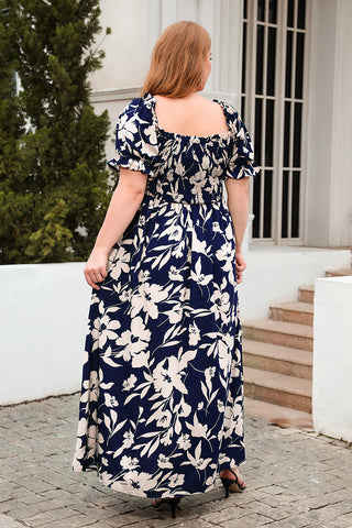Isla | Off-Shoulder Maxi Kjole | Blomsterprint & Elegance