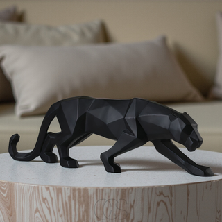 Geometrisk Panter Skulptur