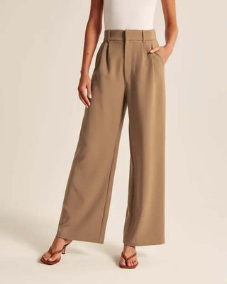 High-Waist Vide Bukser
