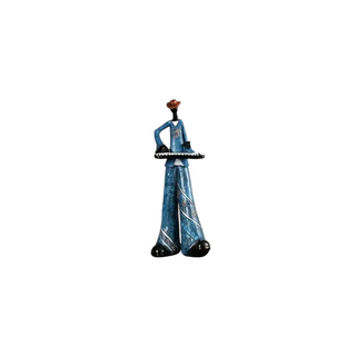 Farverig Musiker Figur Skulptur
