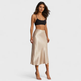 Satin Midi Nederdel