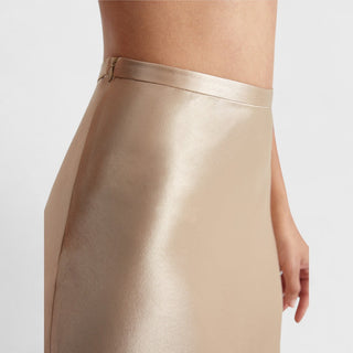 Satin Midi Nederdel