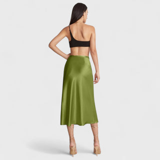 Satin Midi Nederdel