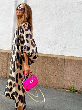 Leopard Midikjole