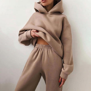 Loungewear Sæt | Hættetrøje og Bukser | Komfort og Stil