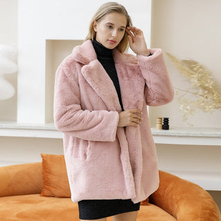Pelsjakke i Kunstpels | Varm og Blød | Elegant Vinterlook