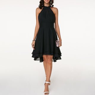 Asymmetrisk Kjole | Chiffon | Elegant til Sommer og Fest