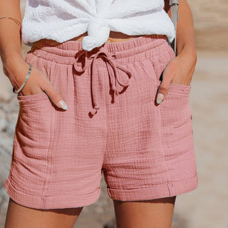 Bomulds Shorts med Snøre