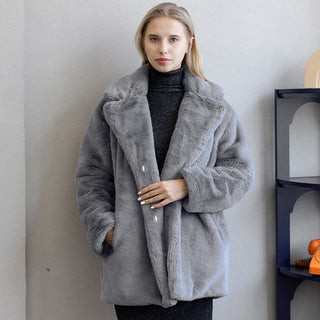 Pelsjakke i Kunstpels | Varm og Blød | Elegant Vinterlook