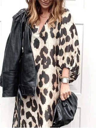 Leopard Midikjole