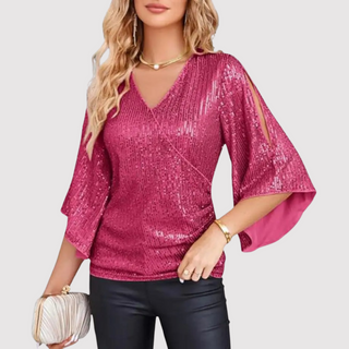 Pailletbluse