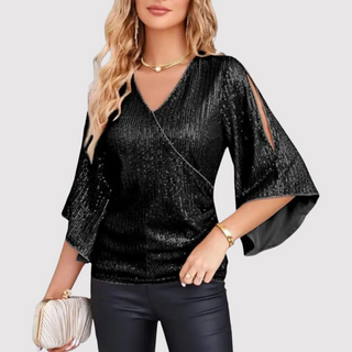 Pailletbluse
