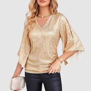Pailletbluse