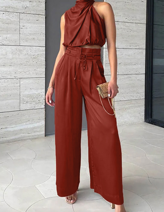 Elegant Sæt med Crop Top