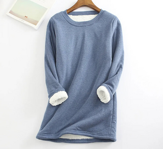 Fleeceforet sweatshirt-kjole